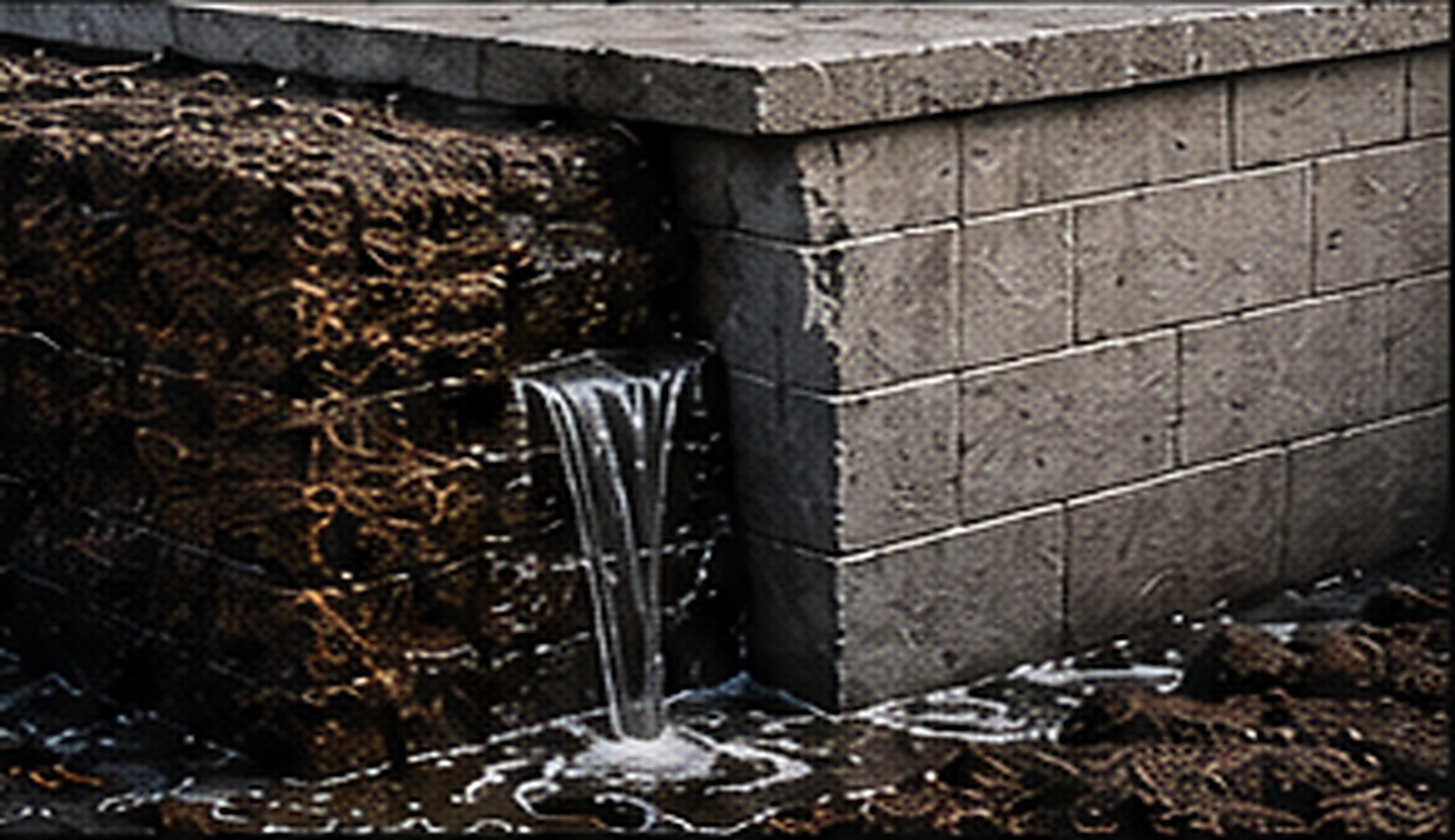 Hydrostatic pressure causing horizontal basement wall crack in Edmonton home